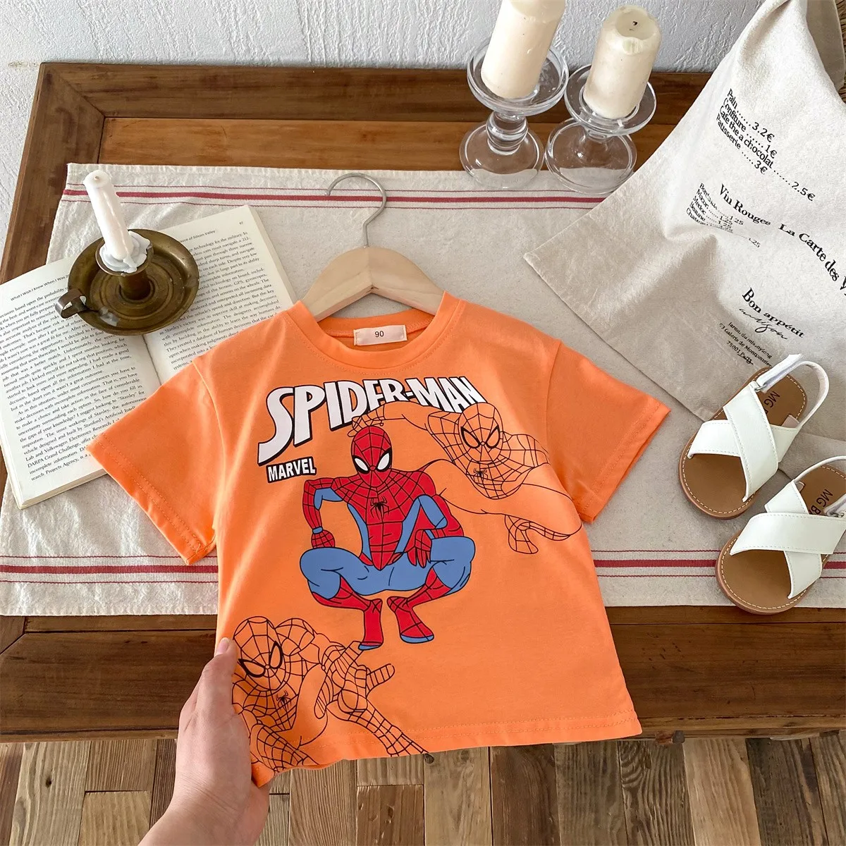 Boys Clothes Cartoon Pattern Printed Children T-shirt Summer Clothes Fashion Popular Short Sleeve Tops Kids Tees Boy's T Shirt 4