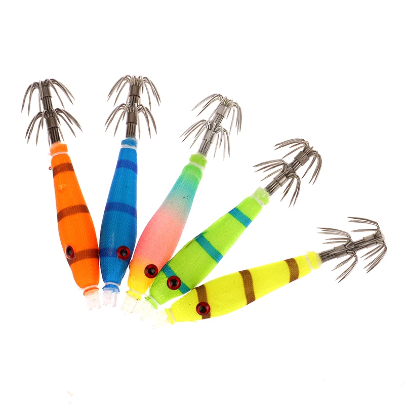 

Цветная светящаяся уф трубка для выдувания, яркий крючок, джиг, деревянная наживка для креветки, искусственный пластиковый рыболовный взрывной крючок, 2 шт.