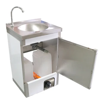 อ่างล้างจานแบบพกพาพร้อมน้ําร้อนพร้อมถัง อ่างล้างมือแบบพกพาพร้อมอ่างล้างจานน้ําร้อนกลางแจ้ง 2