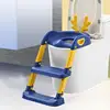 Children's Step Toilet Seat Ring Baby Boys And Girls Toilet Folding Stand Step Stool Ladder Bathroom Accessories Safe Potties 2