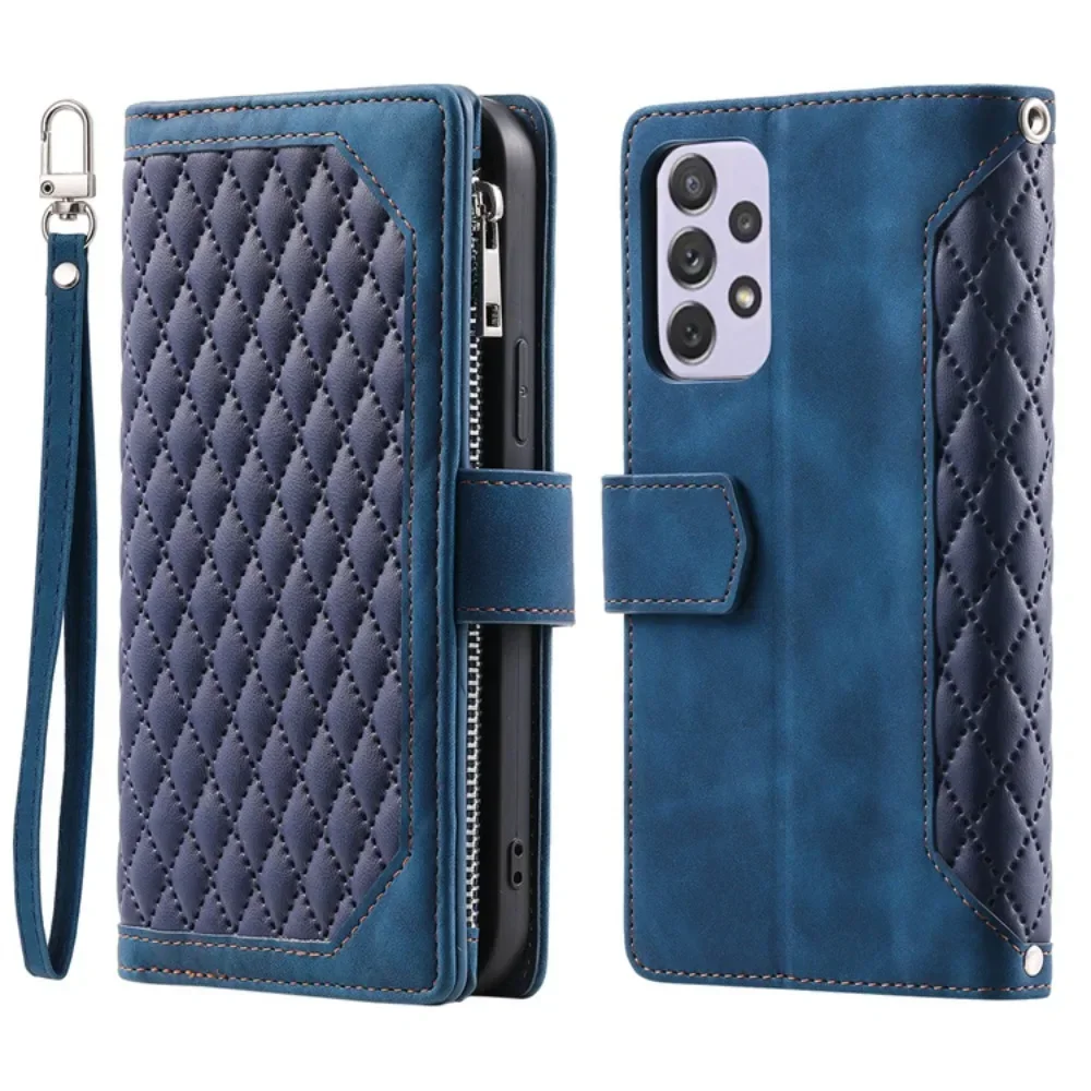 For Samsung A15 A05 A35 A55 5G Flip Case Leather Zipper Wallet Crossbody Cover For Samsung Galaxy A05S Case A55 A 35 15 A05 Etui