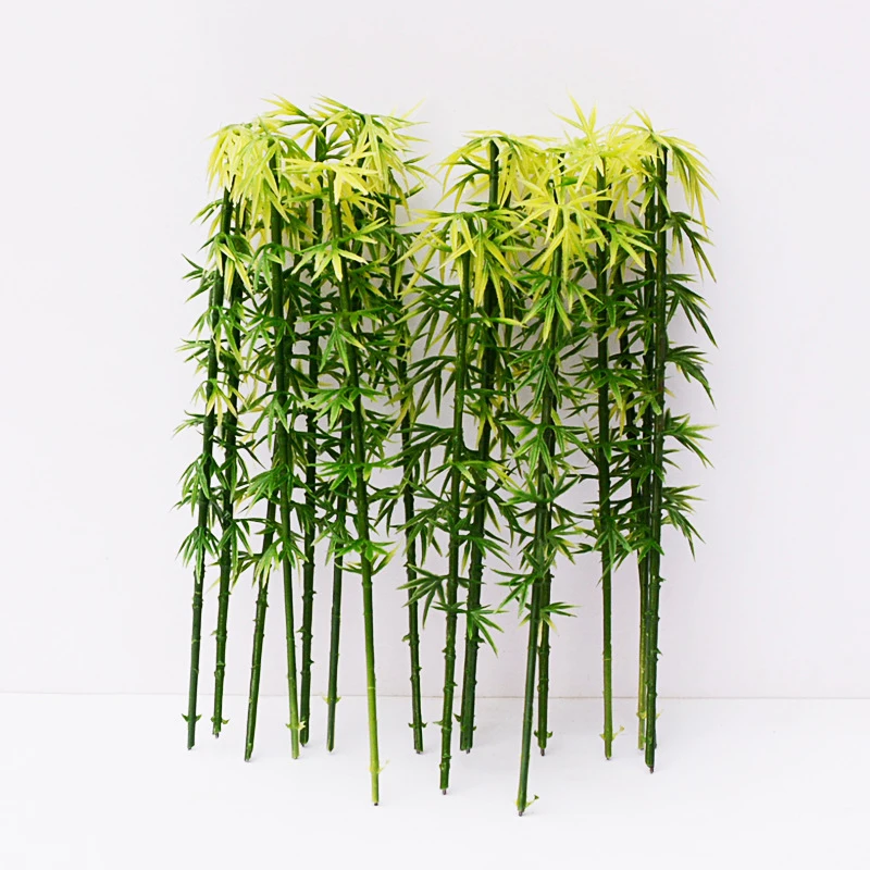 

Diy Bamboo Tree Plant Model Height 10-12CM Miniature Materials for Making Building Sand Table Scene Layout Diorama Kit 20Pcs/Lot