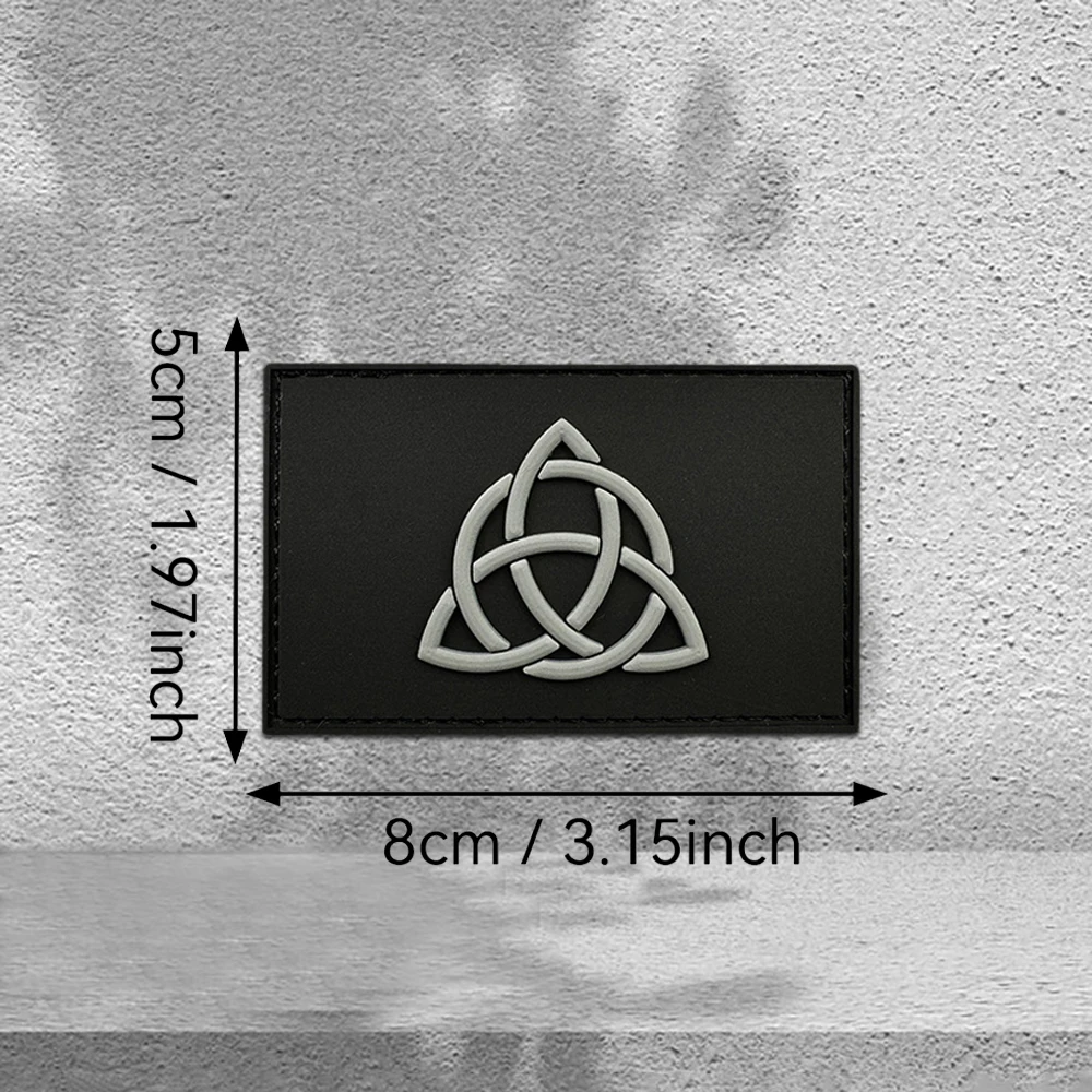 전술 조끼/어깨끈용 PVC 엠블럼 패치, 야광 효과, 벨크로 뒷면 부착, 배낭용 사기 증진 패치, 의류 패치, 부드러운 고무 소재