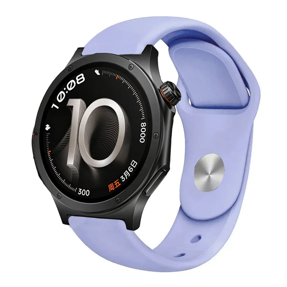 Soft Silicone Sports Strap, Breathable and Comfortable, 18/20/22mm
