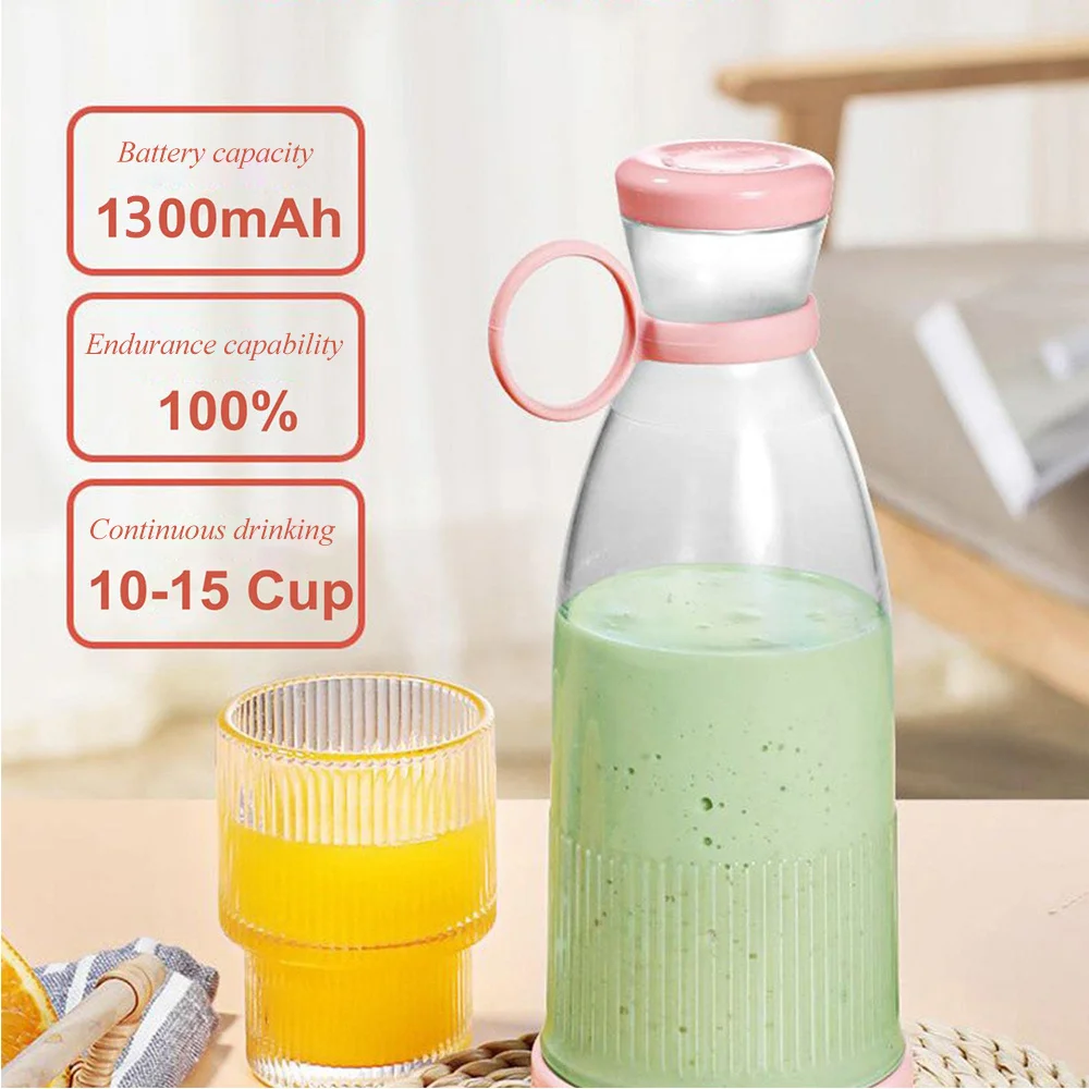 

Fresh Fruit Juicers Usb Portable Juicers Bottle USB Charging Juicer ElectricJuice Cup Automatic Smoothie Blender Ice CrushCup