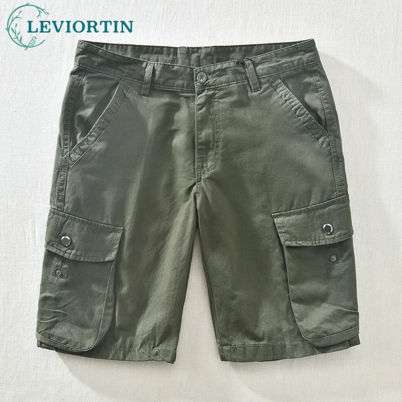 

Шорты-карго мужские хлопковые, с карманами, на лето