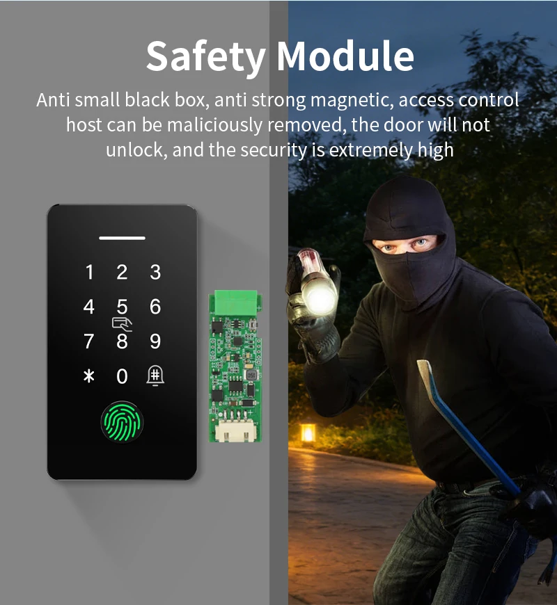 Embedded Access Control IP67 Waterproof Fingerprint Attendance System Kit TTLOCK