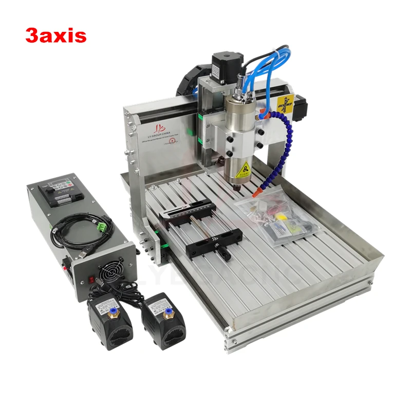 LY CNC 라우터 2030 목공 DIY 조각 기계 (아크릴, 알루미늄, 황동 드릴링 및 밀링 가능) 3/4/5축 선택 가능
