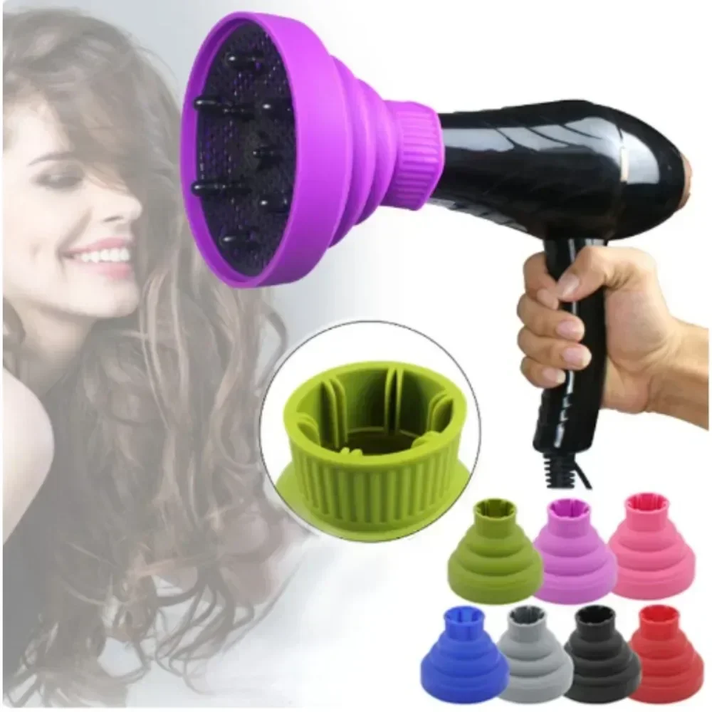 Silicone Hairdryer Diffuser Cover Universal Drying Blower For Curls Hairdressing Styling Tools Accessories Hair Salon Equipment hair dryer diffuser