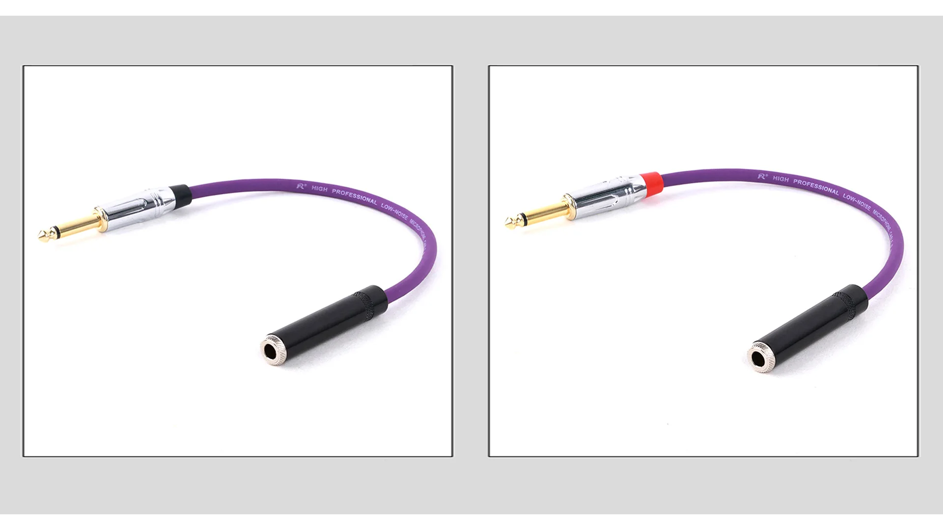 Hochwertiges 6,35mm 1/4-Zoll-Mono-Stecker auf 6,35mm 1/4-Zoll-Stereo-Buchsen-Instrumenten-Audiokabel für E-Gitarren-Mixer – Detail 7