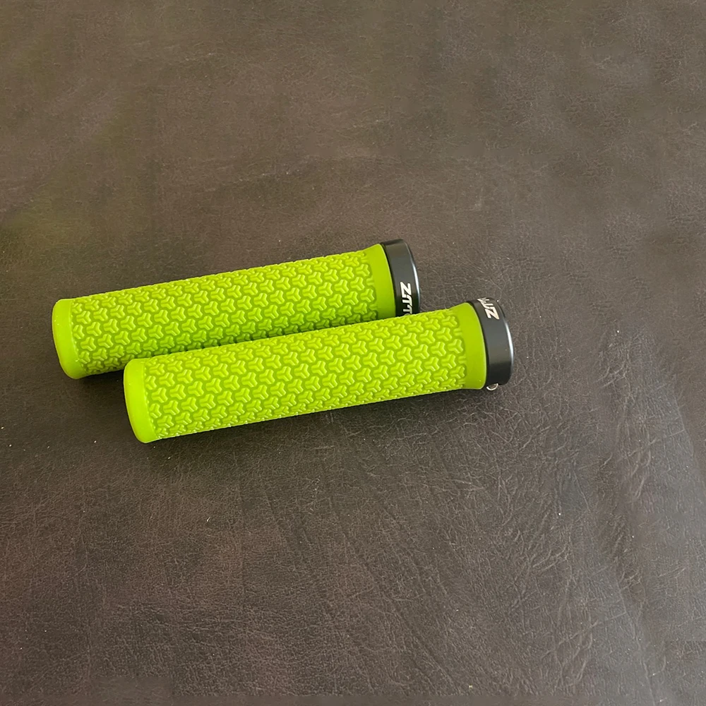 Bicycle Handlebar Grips Bike Handlebar Grips Bike Handle Grips ZTTO MTB Mountain Bike Grips Lock-on Anti-Slip Handlebar Grips Shock-Proof Rubber Fixed Gear Bicycle Road Bicycle Parts