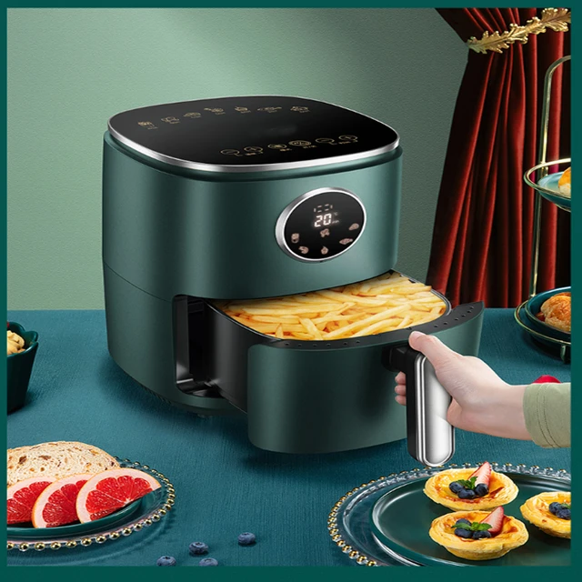 Xiaomi Heyplus 6L Air Fryer Without Oil Hot Air Electric Fryer with  Viewable Window & Touch Screen Home Square Deep Fryer - AliExpress