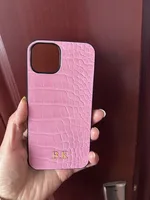 Luxury Personalized Initial Letter Leather Crocodile Case For  iPhone 17 16promax 15plus 14 13 12 11 Pro X XR Customized Cover 5