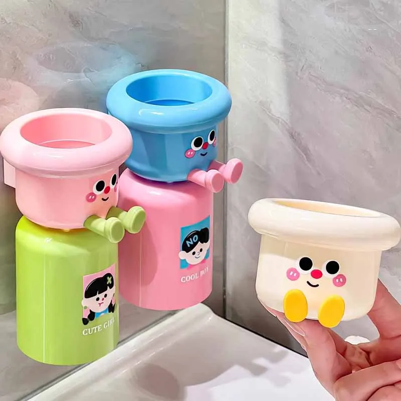 Magnetischer Zahnbürstenhalter Mit Becher Für Das Badezimmer_voghion.com