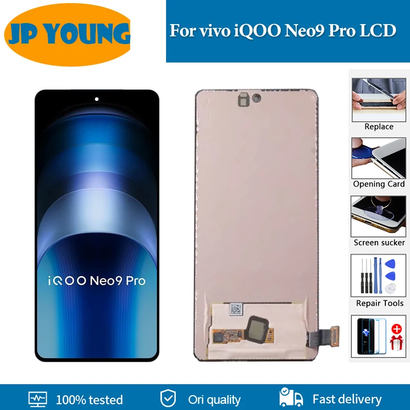 

6.78" Original AMOLED For vivo iQOO Neo9 Pro LCD Display Screen Touch Panel Digitizer Assembly For vivo iQOO Neo9 Pro Replace