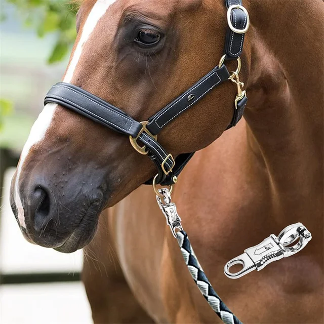 10cm Zinc Alloy Horse Panic Clip Buckle Quick Release Panic Hook Snap For Equestrian Horse Pony Cob Horse Care Product 2