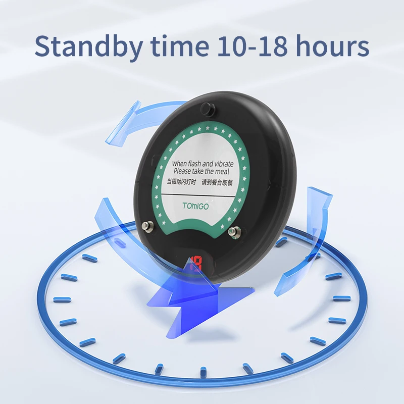 JT-P90 wireless fast Food restaurant pager system waterproof vibrating buzzer for guest queuing coasters and order call