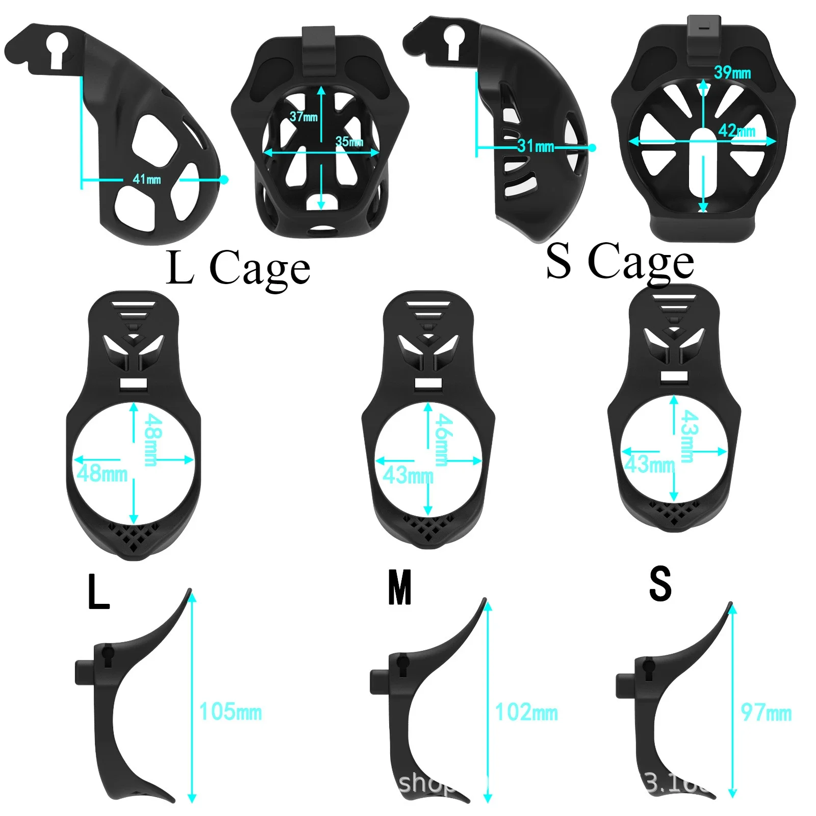 Male Dovetail Chastity Cage Short Bondage Cock Cage 3 Sizes Available Sissy Abstinence Anti-Cheating Gay Adult Sex Toys정조대erotic
