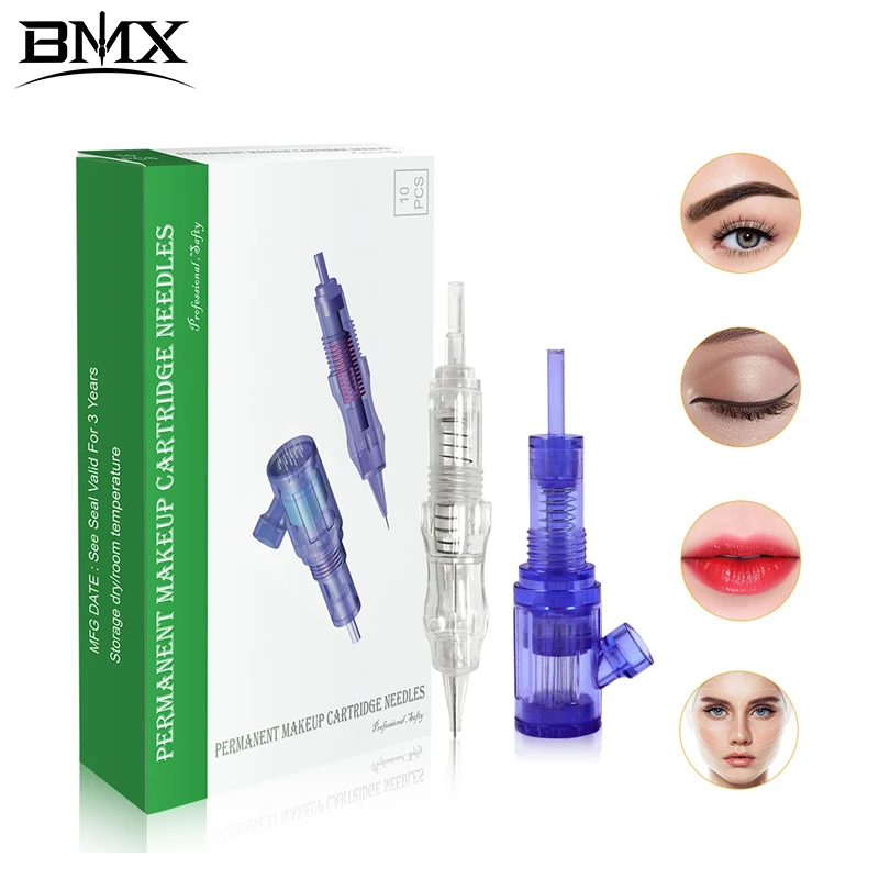 BMX 10pcs Permanent Makeup Tattoo Cartridge Needles 12P Nano Needles