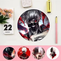 Tokyo GhoulAnti-Slip Round Office Student Gaming Thickened Writing Pad Non-slip Cushion Mouse Pad for PC Mouse Carpet 1