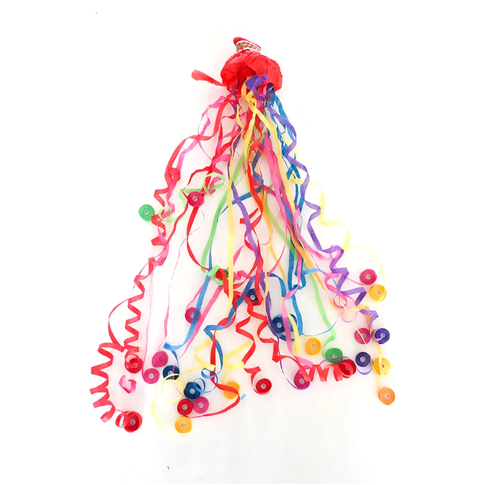 10/20 Stück weiße Luftschlangen, Poppers, Hochzeitsdekorationen, Papiercracker, Handwurf, Konfetti-Luftschlangen für Verlobungsparty-Zubehör – Detail 4