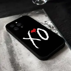 The Weeknd XO Black Silicone Soft Phone Case for iPhone 13 Pro Max (Z1)
