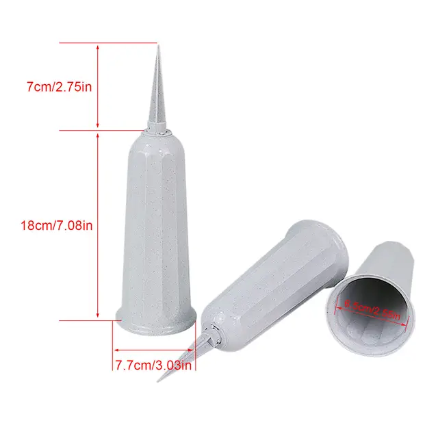 Sírvirágtulajdonosok Emlékmű Temető Váza Föld Tüskékkel Kúpos Vázák Edények Friss Mesterséges Virág Elhelyezéséhez - Image 6