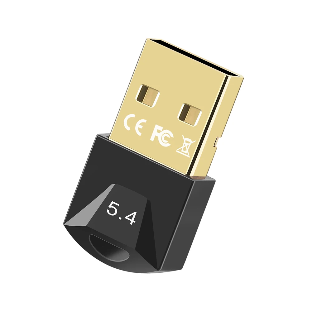USB 블루투스 호환 5.4 어댑터 드라이버 프리, 스피커 마우스 키보드 음악 오디오 송신기용, 윈도우 11, 10/8.1 지원
