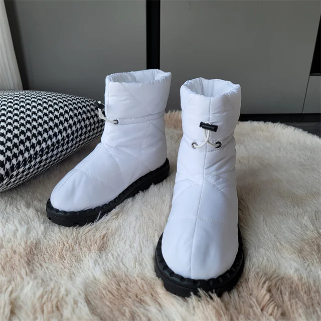 Dilalula Ins Women Ankle Boots Snow Boots Winter Warm Wool Insole