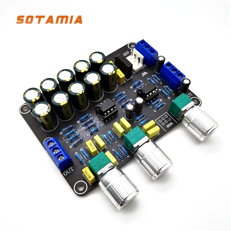 

Предусилитель SOTAMIA Classic NE5532, двойной усилитель для домашнего кинотеатра, предусилитель тональной платы, усилитель мощности Hi-Fi, доска Auddio