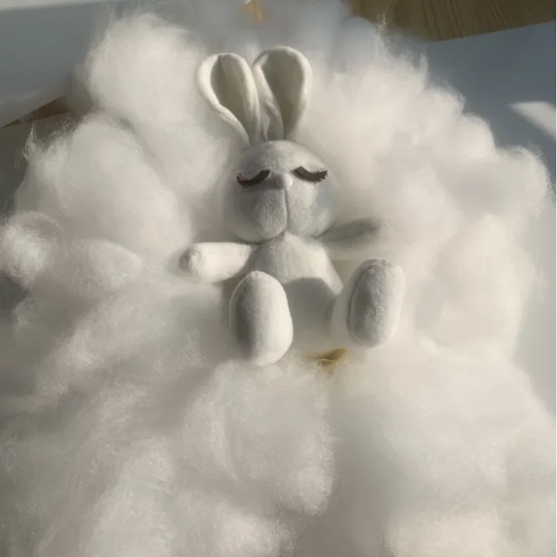 50g Multi-purpose Filling Cotton 100% Polyester Warm Breathable Cotton DIY Handmade Doll/Pillow Soft Filling pillow filling material polyester filler
