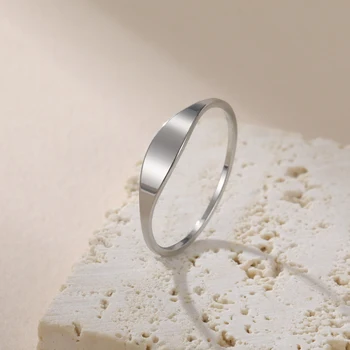 Anelli minimalisti Skyrim per le donne Moda semplice anello da dito impermeabile in acciaio inossidabile regalo di gioielli all'ingrosso