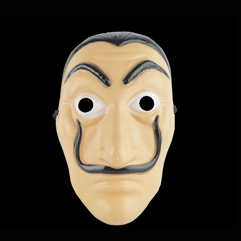 

5pcs/lot Dali Plastic Mask Paper House Cosplay Decoration Masquerade Halloween Funny Tools