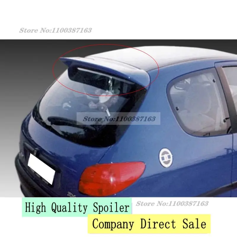 Per Peugeot 206 Spoiler Di Alta Qualità Materiale Abs Auto Ala Posteriore Primer Spoiler Posteriore Per Peugeot 206 207 Spoiler