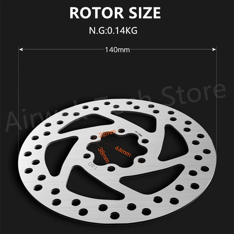 ANUTE 14 0 mm Disco Freno Adatto for KUGOO G2 PRO KUGOO M4 PRO Parti del Freno in Bicicletta Scooter elettrica