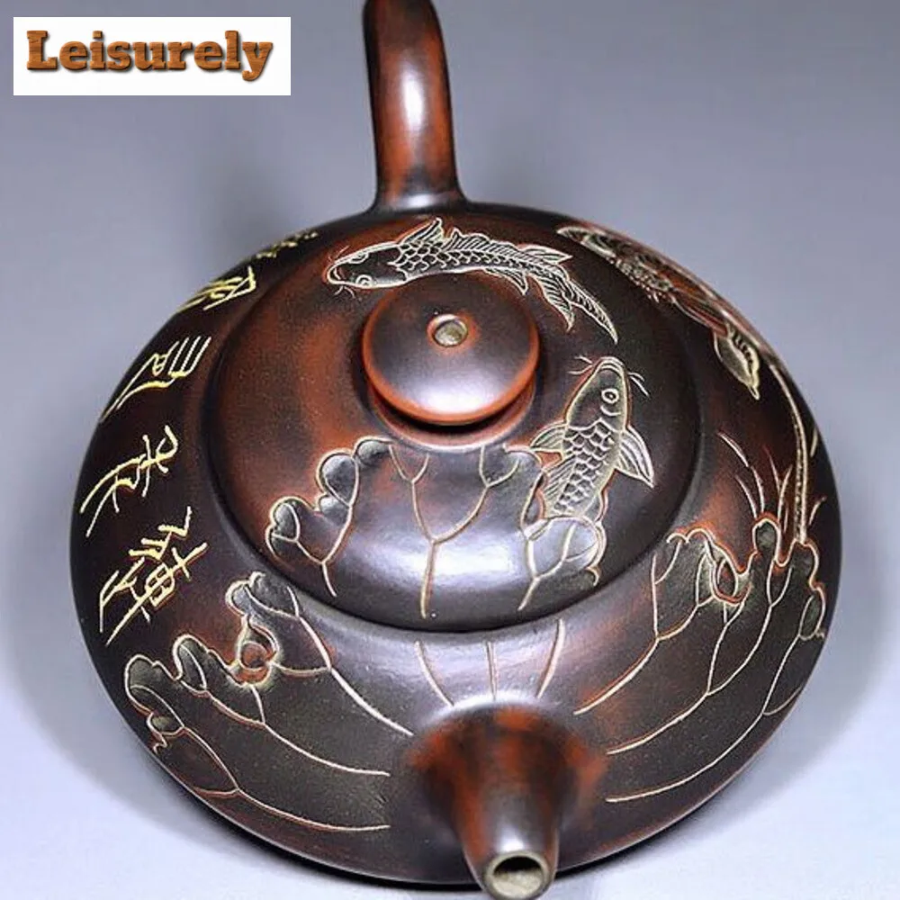 240ml Chinese  Qinzhou Nixing Pottery Teapot Famous Handmade Purple Clay Tea Pot Beauty Tea Infuser Kettle Tea Set Customized