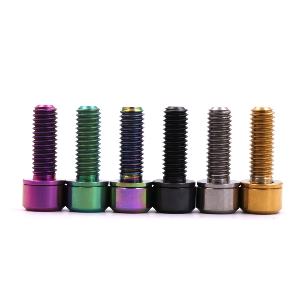 Bulloni Freno Bici In Titanio - M6 X 25mm, Per Pinze Disco | Lega Resistente, 3 Colori - Foto 3