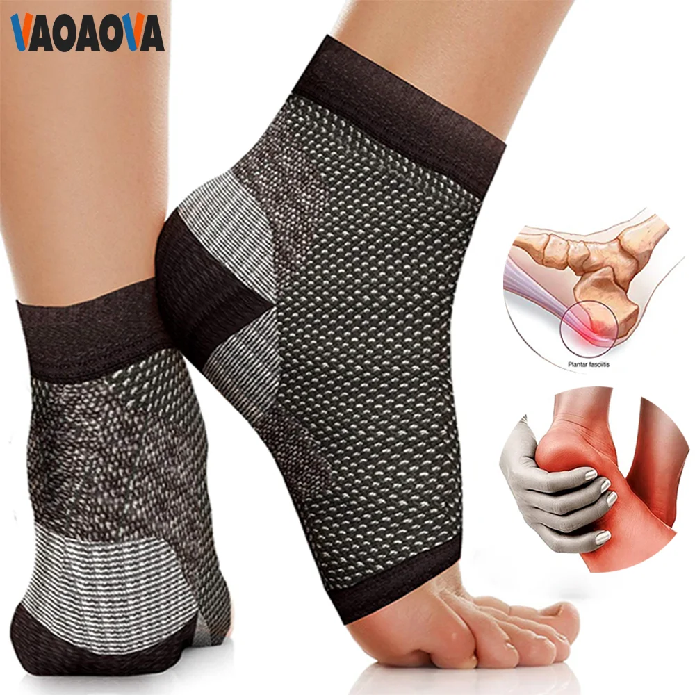 1 Pair Plantar Fasciitis Toeless Compression Socks Ankle Sleeve Foot