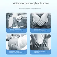 Waterproof Pants Ultra-thin Postoperative Water-proof Bathing Wound Protection Pants for Adults and Children 2
