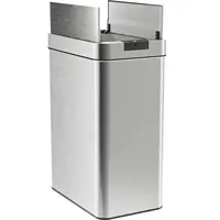 13 Gallon Automatic Trash Can for Kitchen - Stainless Steel Garbage Can with No Touch Motion Sensor Butterfly Lid and Infrared 1