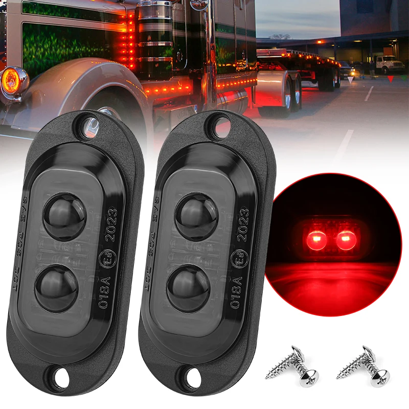 12V 24V Camion LED Indicatore Laterale Luce Segnale di Girata Coda Lampada Freno Griglia di Posizione Parcheggio Luce di Arresto Per Rimorchio Camion Pickup Bus