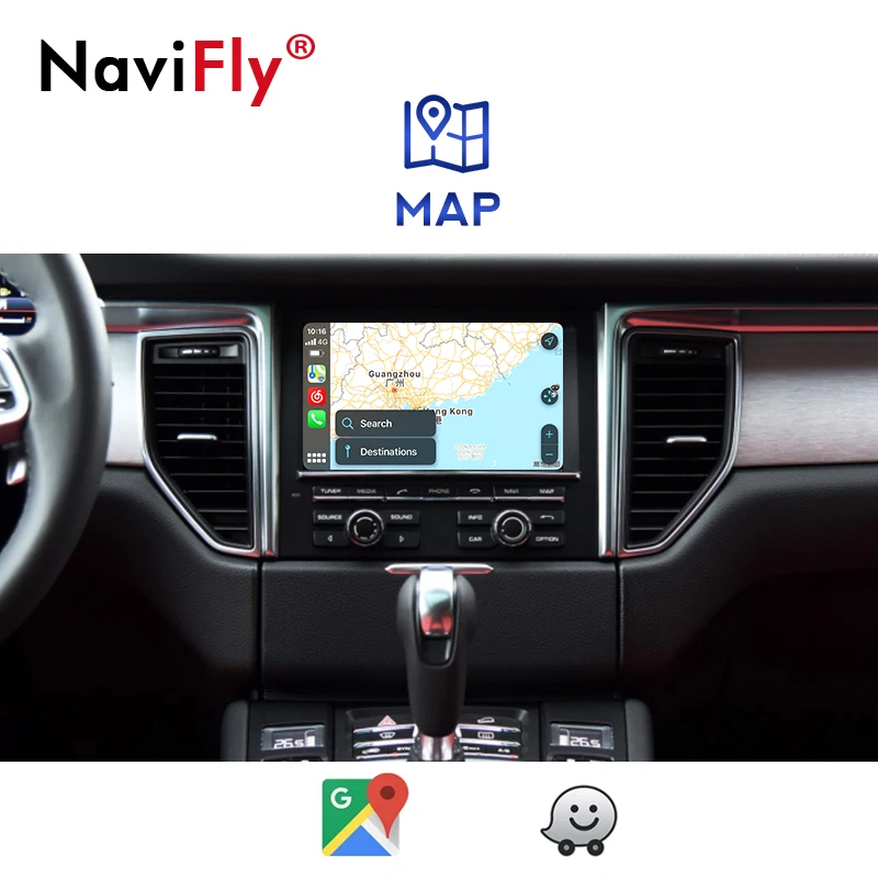 NaviFly  CarPlay For Porsche/Panamera/Cayenne/Macan/Cayman/Boxster 911 718 ȵ̵ ڵ ̷ ũ AirPlay Car Play