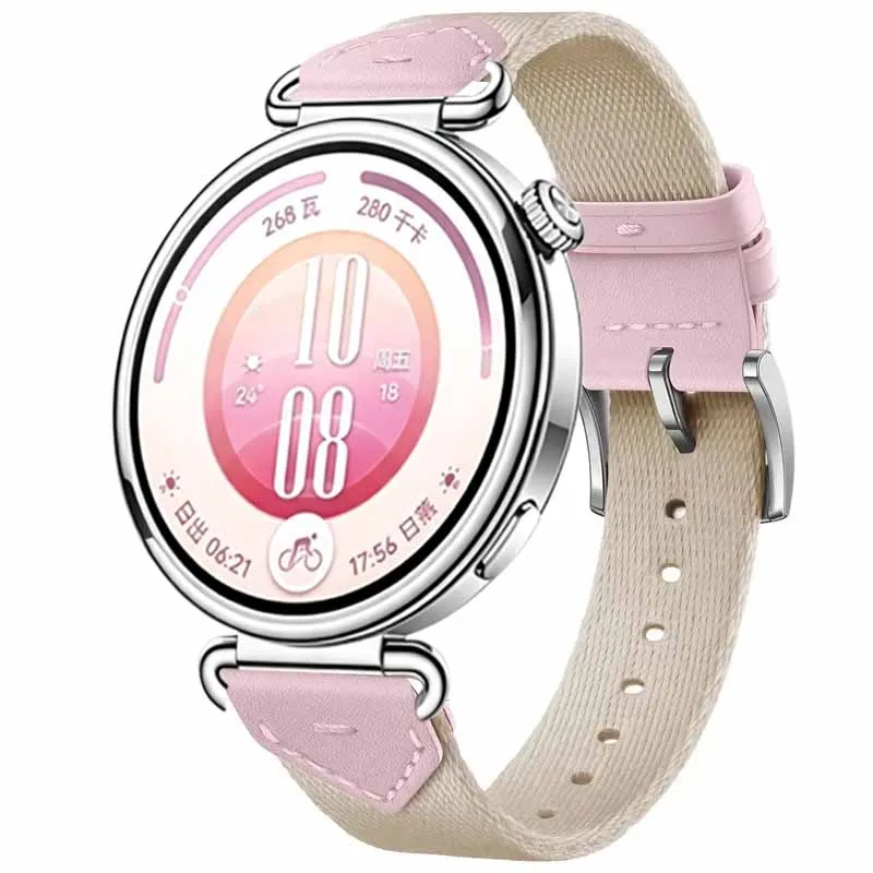 Elegant 18mm Nylon-Leather Watch Strap - Premium Replacement Accessory