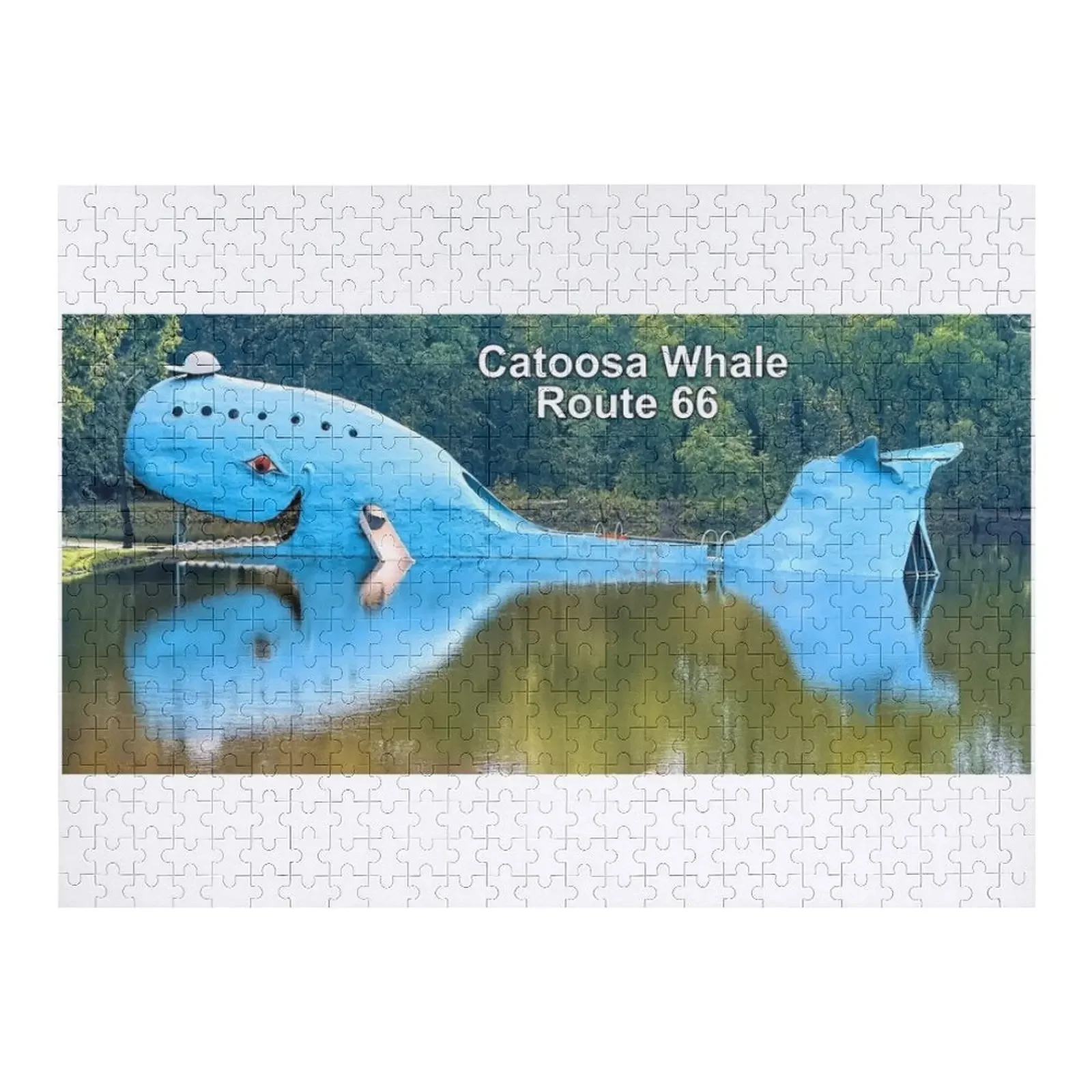 Route 66 Catoosa Whale - Big Blue Whale Jigsaw Puzzle Novel Toys For Children 2022 Personalized Puzzle
