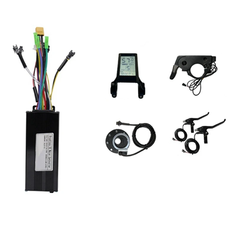 

26A 3-Mode Controller Kit 36V 48V 1000W For Electric Bike Motor Conversion Kit With S830 Display Thumb Throttle Replacement