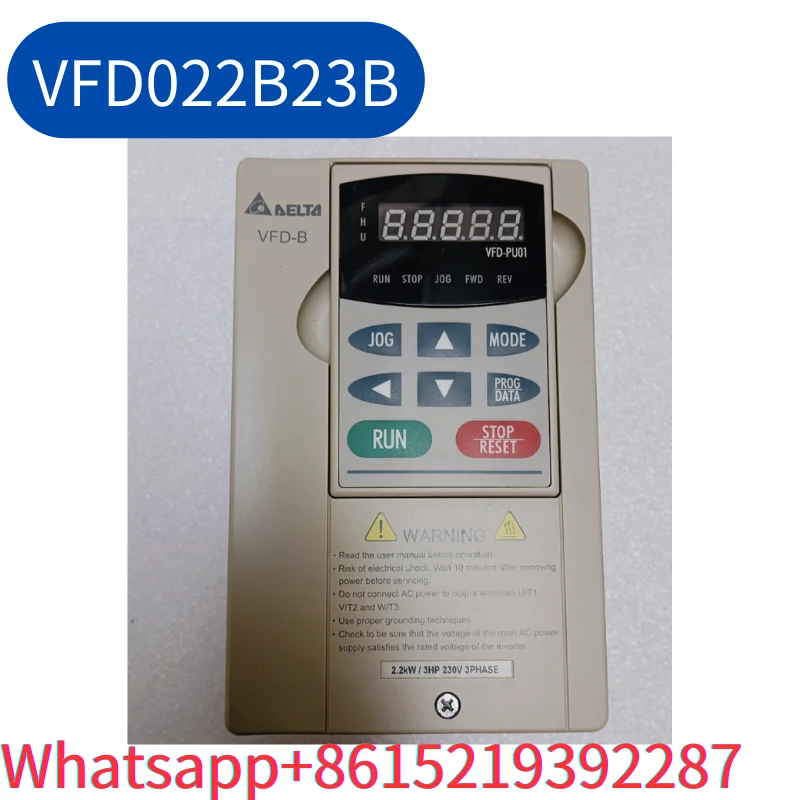 

second-hand inverter VFD022B23B 2.2KW 220V Test OK