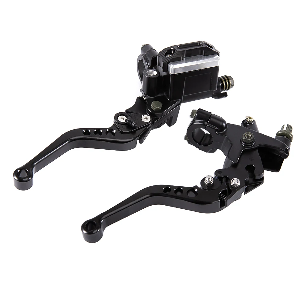 

7/8" Universal Motorcycle Brake Handles Handlebars Hydraulic Clutch Master Cylinder Levers For Honda For Yamaha