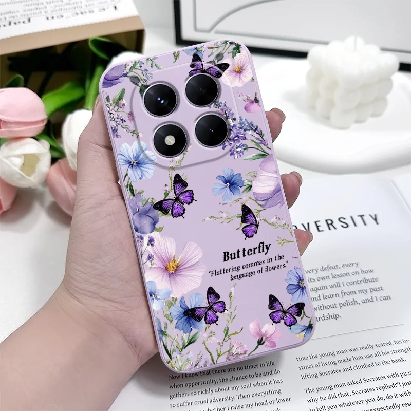 Elegant Butterfly Lovers Liquid Silicone Phone Case