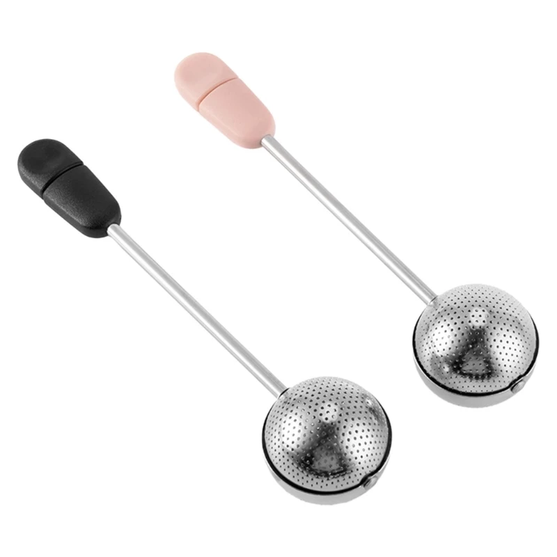 

Set of 2 Infuser Rotating Filters for Leaf and Spices Long Handle Infusers Diffusers Filter Tea Strainers Dropship