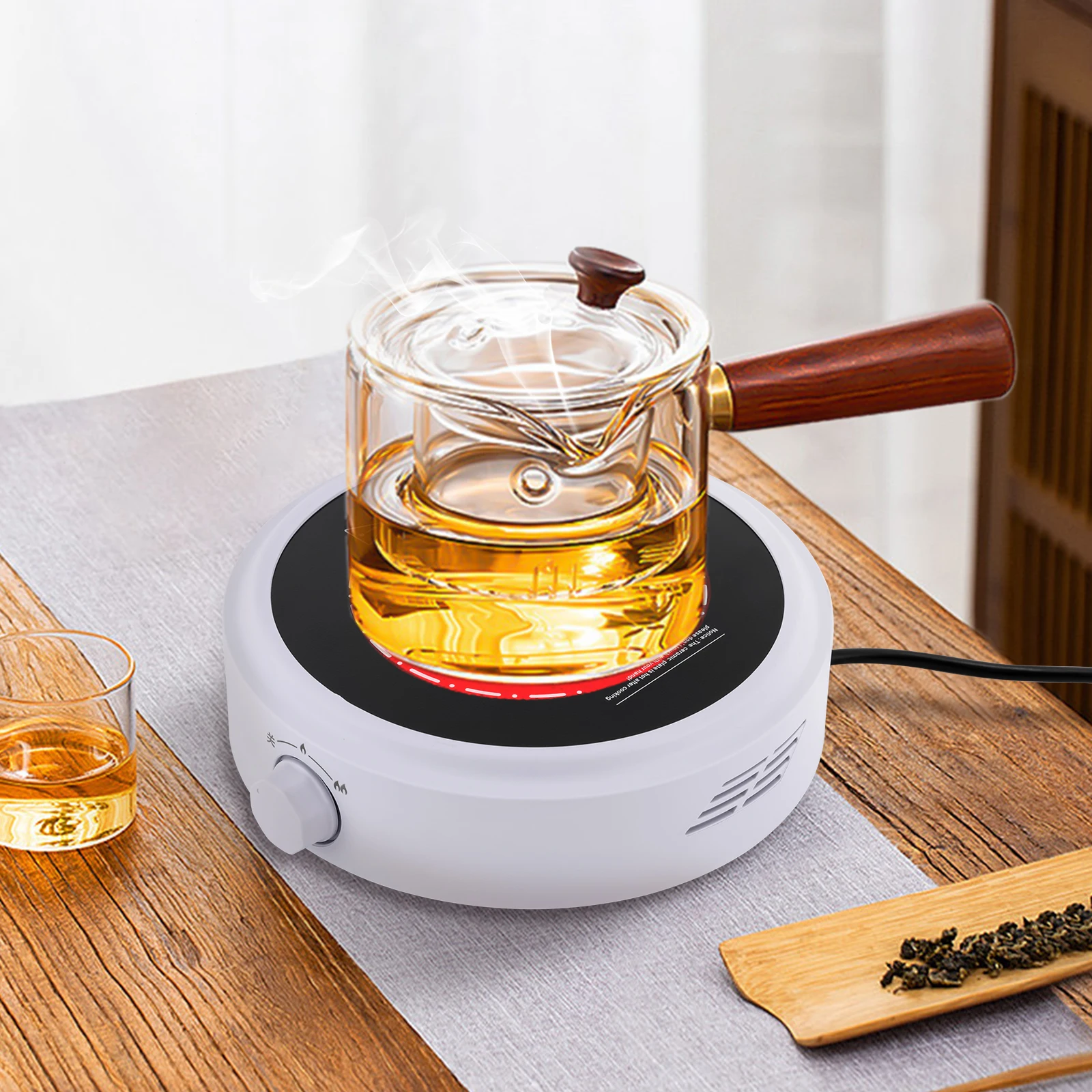 Small Electric Hot Plate - 500W Mini Single Burner Portable Stove For Dorm, Office, Kitchen, RV (110V US Plug) - View #9